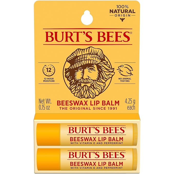 Burt's Bees Lip Balm - Original Beeswax, Lip Moisturizer With Responsibly Sourced Beeswax, Tint-F... | Amazon (US)