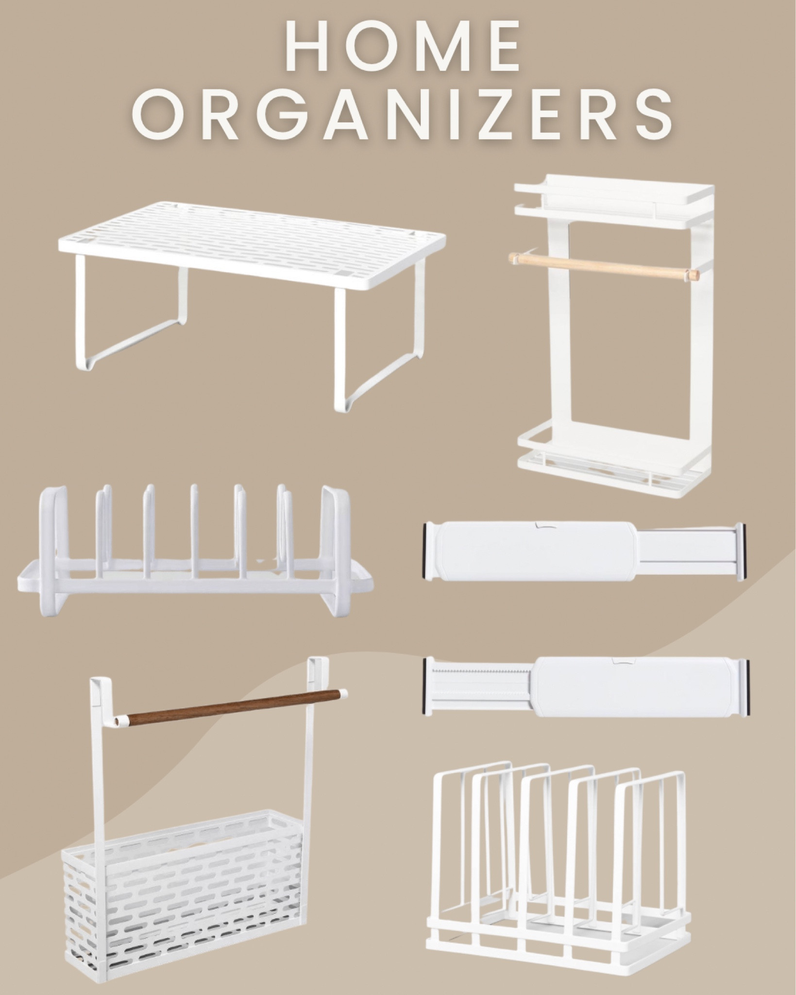 Home storage organizers for your kitchen, bathrooms, bedrooms and laundry room! Organize your lids, pots and pans, Tupperware, cleaning products, etc.! 

#LTKhome #LTKfamily #LTKFind