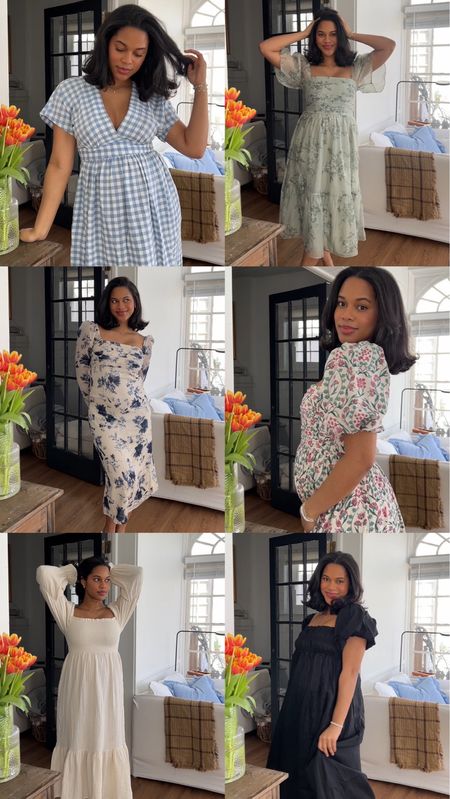 Spring dresses I am so excited to wear! 🌷💗☁️✨ the blue dress is from Hatch maternity (couldn’t link!) bump friendly dresses!

#LTKSpringSale #LTKstyletip #LTKSeasonal