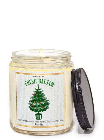 White Barn


Fresh Balsam


Mason Single Wick Candle | Bath & Body Works