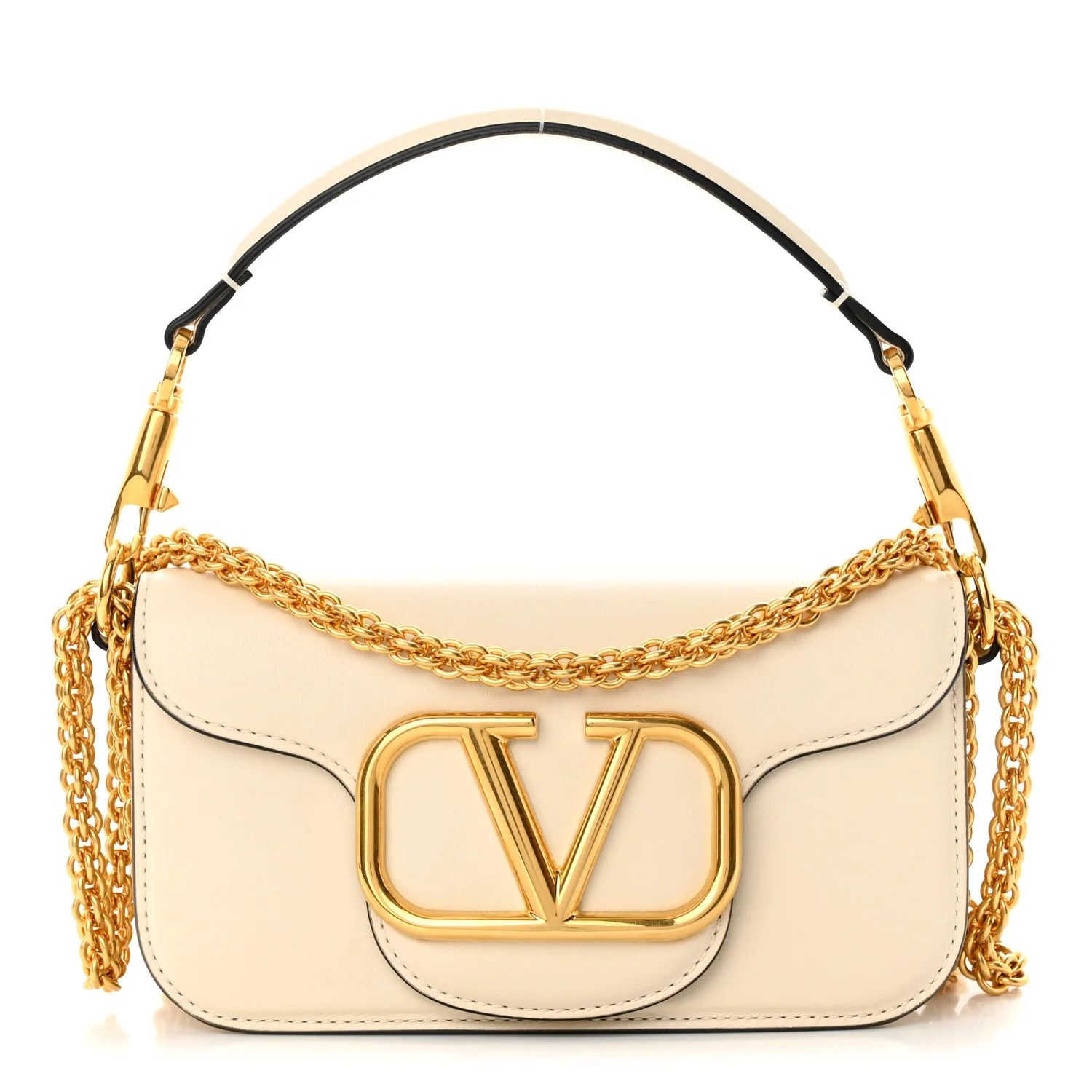 Calfskin Small Loco Shoulder Bag White | FASHIONPHILE (US)