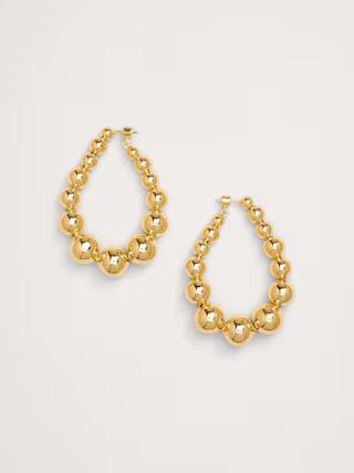 Ball Teardrop Hoop Earrings | Banana Republic | Banana Republic (US)