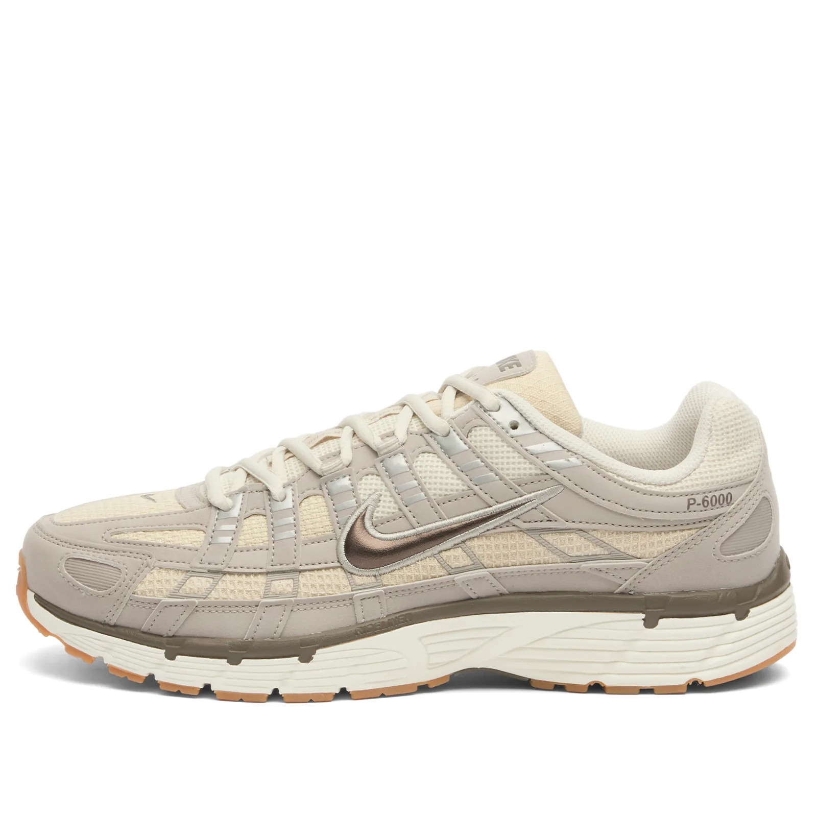 Nike P-6000 Style Sneaker in Grey/Sail/Brown, Size UK 6 | END. Clothing