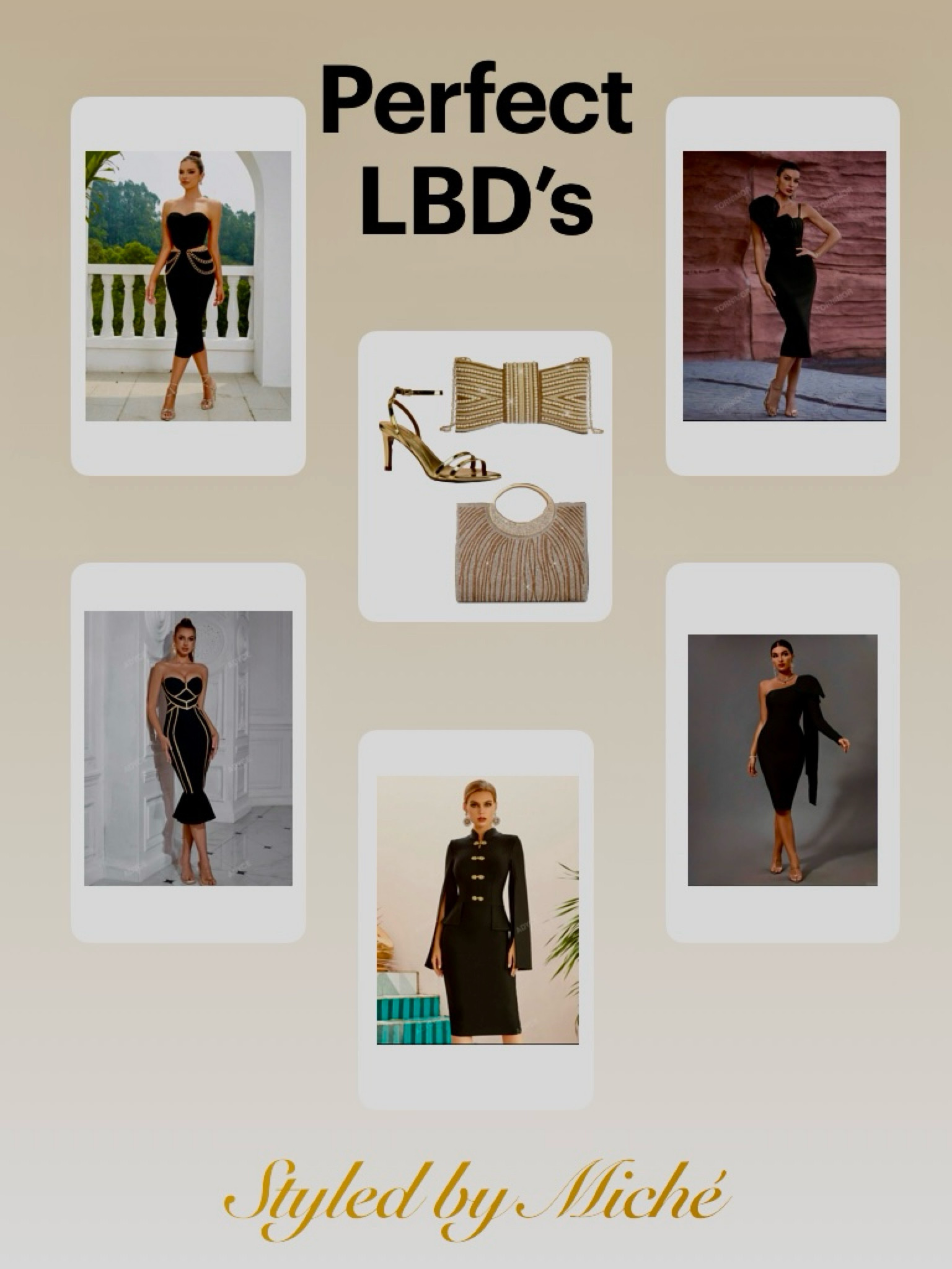 The Perfect Bandage LBD. 

The most wonderful dresses are the ones that don’t need shape-wear. Bandage dresses give you that. Made famous by Herve Ledger, how can you go wrong. 

#LBD #cocktail #event #date #bandage #gold #heels 
#over30fashion #iver40fashion 
#over50fashion #stylist #elegant  #