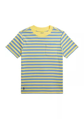 Boys 2-7 Striped Cotton Jersey Pocket T-Shirt | Belk