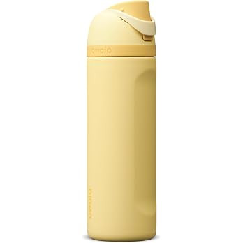 Owala FreeSip Stainless Steel Water Bottle 24 oz Butter Half | Amazon (US)
