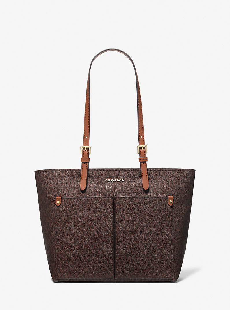 Jet Set Medium Logo Pocket Tote Bag | Michael Kors US