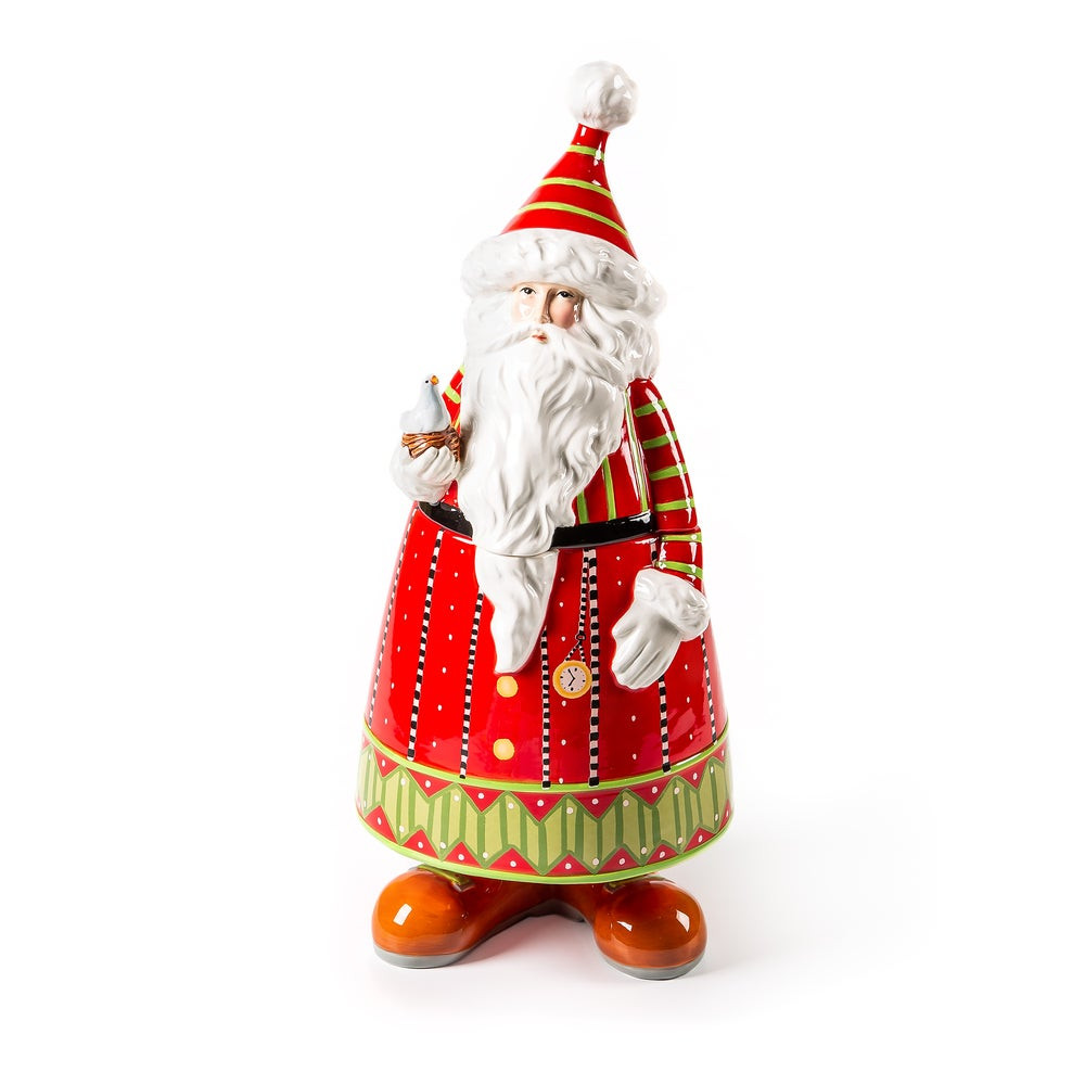 Patience Brewster Dash Away Santa Cookie Jar | MacKenzie-Childs