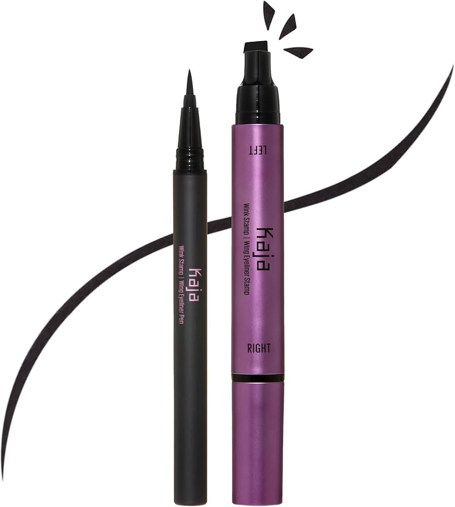 Kaja Winged Eyeliner Set - Wink Stamp Original | with Avocado Extract, Double-ended Wing, Smudge-... | Amazon (US)