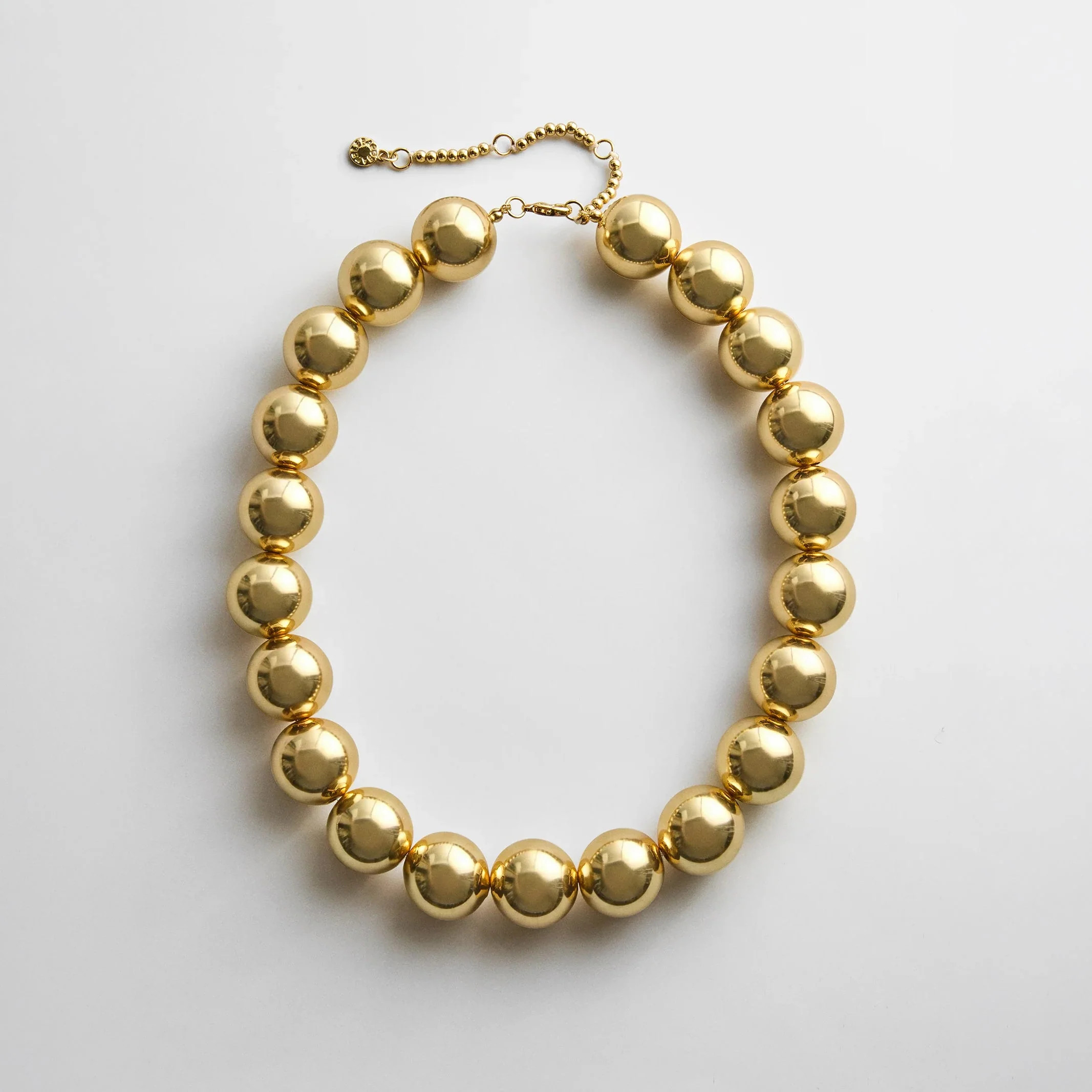 Jane Beaded Necklace - Gold Bead | BaubleBar