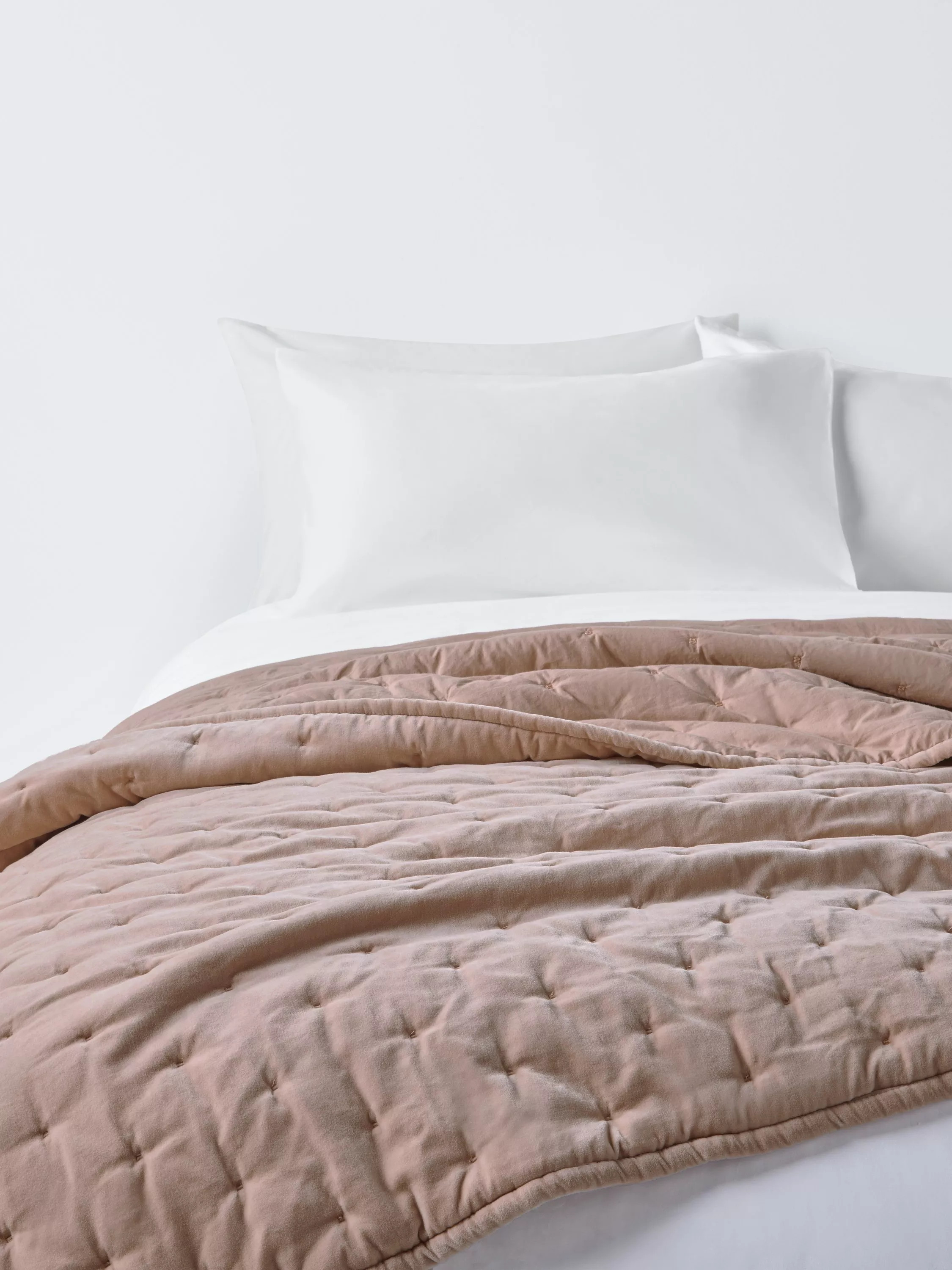 John Lewis Cotton Velvet Quilted Bedspread | John Lewis (UK)