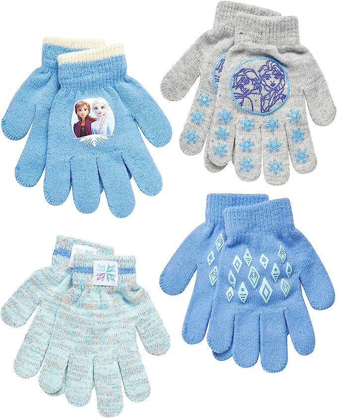 Disney Frozen Girls 4 Pack Gloves or Mittens (Toddler/Little Girls) | Amazon (US)