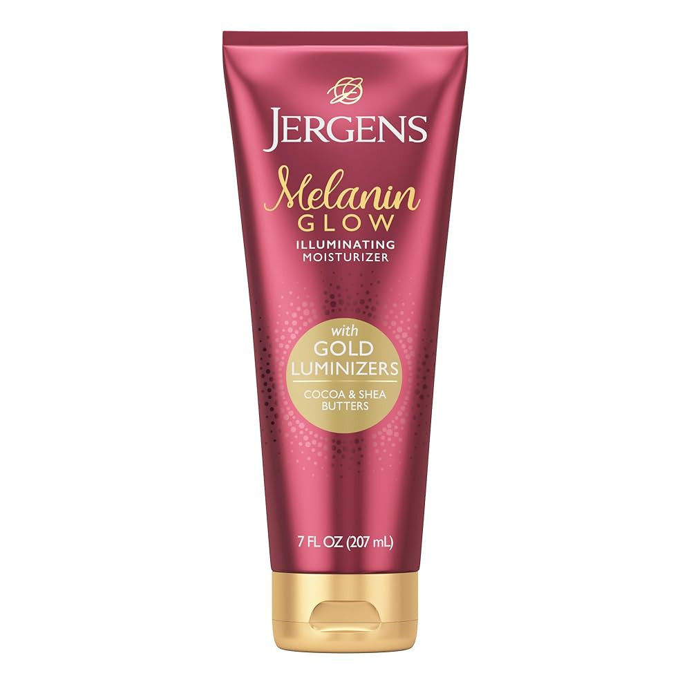 Jergens Hand and Body Lotion, Melanin Glow Illuminating Moisturizer, with Gold Luminizers, 7 Oz | Amazon (US)