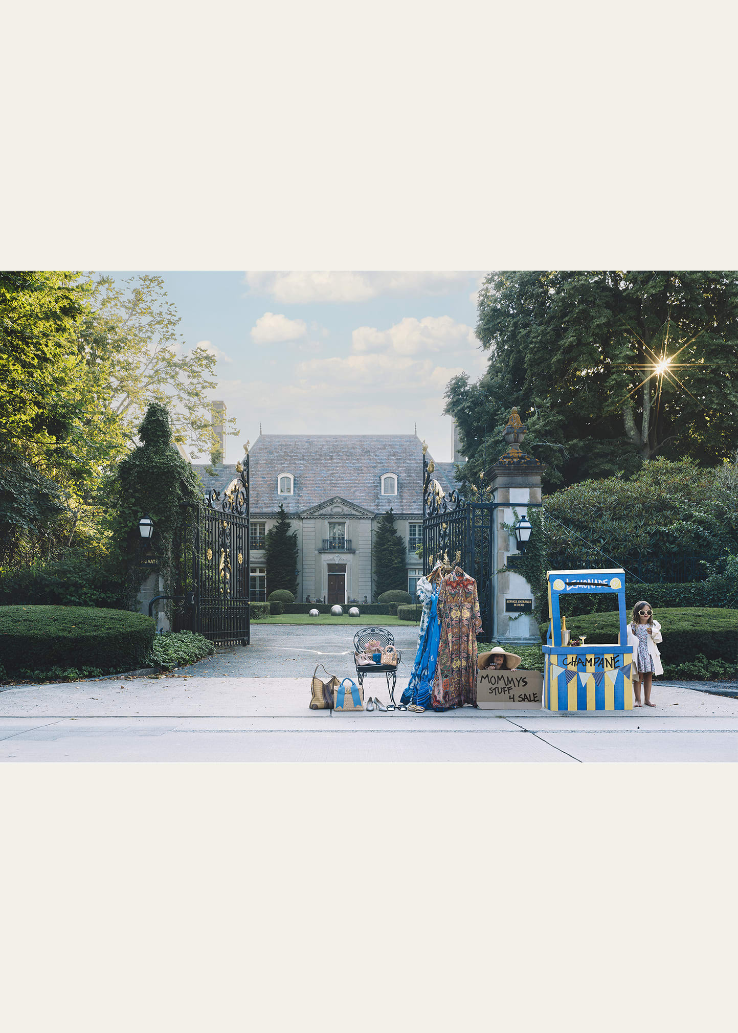 Nick Mele Fine Art "Champagne Stand" Framed Photographic Print by Nick Mele | Bergdorf Goodman