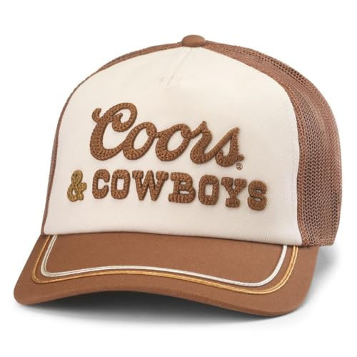 AMERICAN NEEDLE Unisex Coors and Cowboys Beer Radler Adjustable Snapback Baseball Hat (25001A-COORS-BRIV) | Amazon (US)