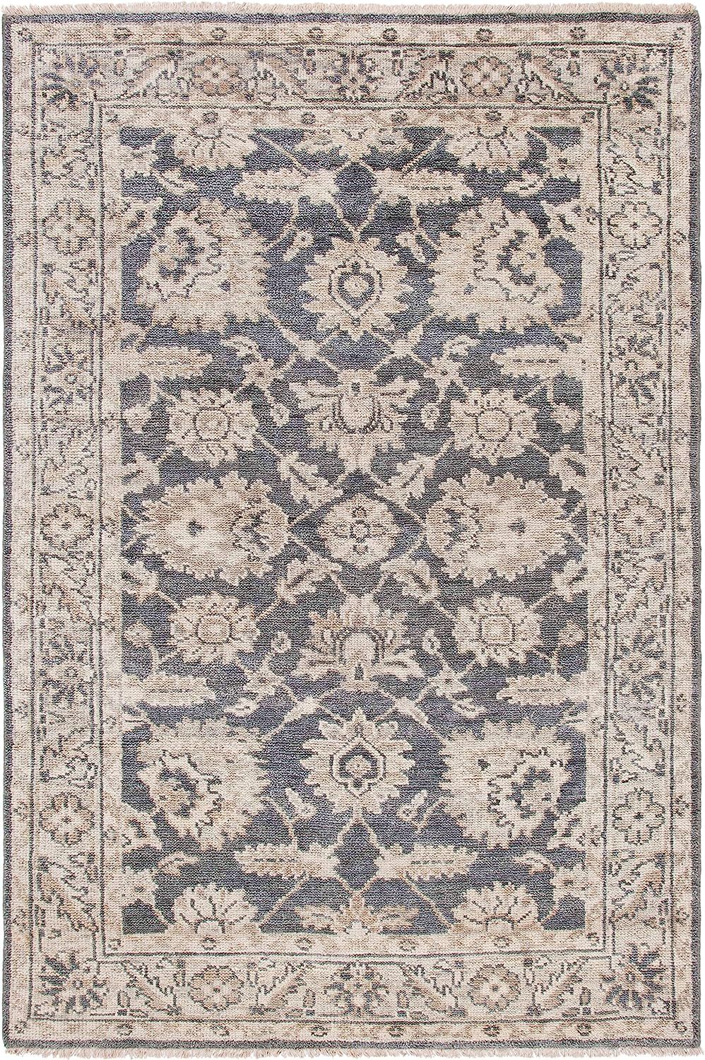 Safavieh Samarkand Collection SRK116F Hand-Knotted Traditional Oriental Premium Wool Area Rug, 6'... | Amazon (US)