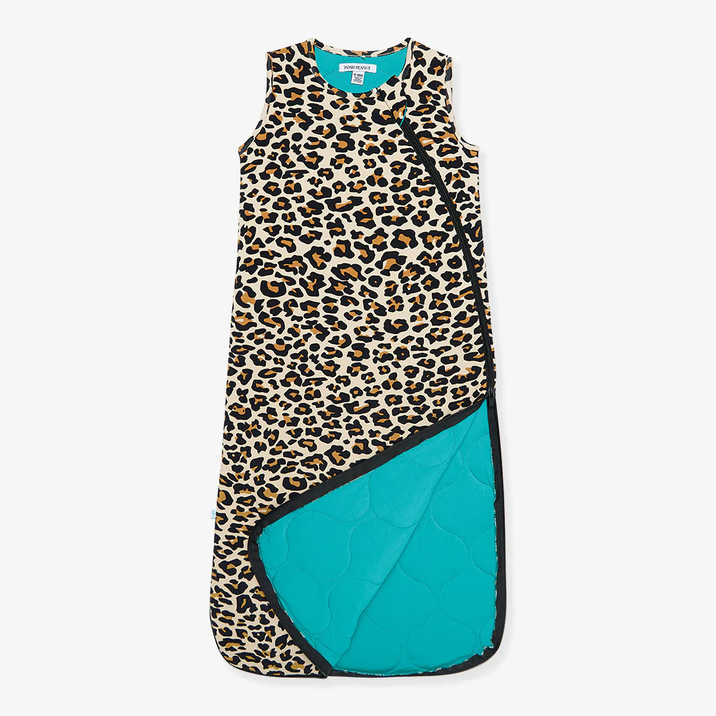 Lana Leopard Sleeveless Sleep Bag | Posh Peanut