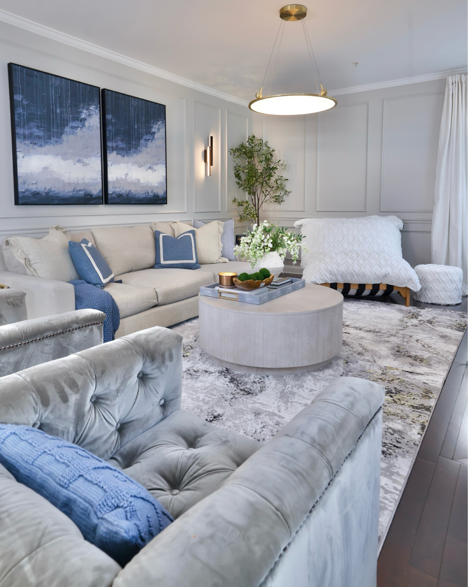 Summer blues are my favorite! I’m getting ready to add some fall touches to this space soon ☺️🍂 #livingroomdecor 

#LTKSaleAlert #LTKHome #LTKFallSale