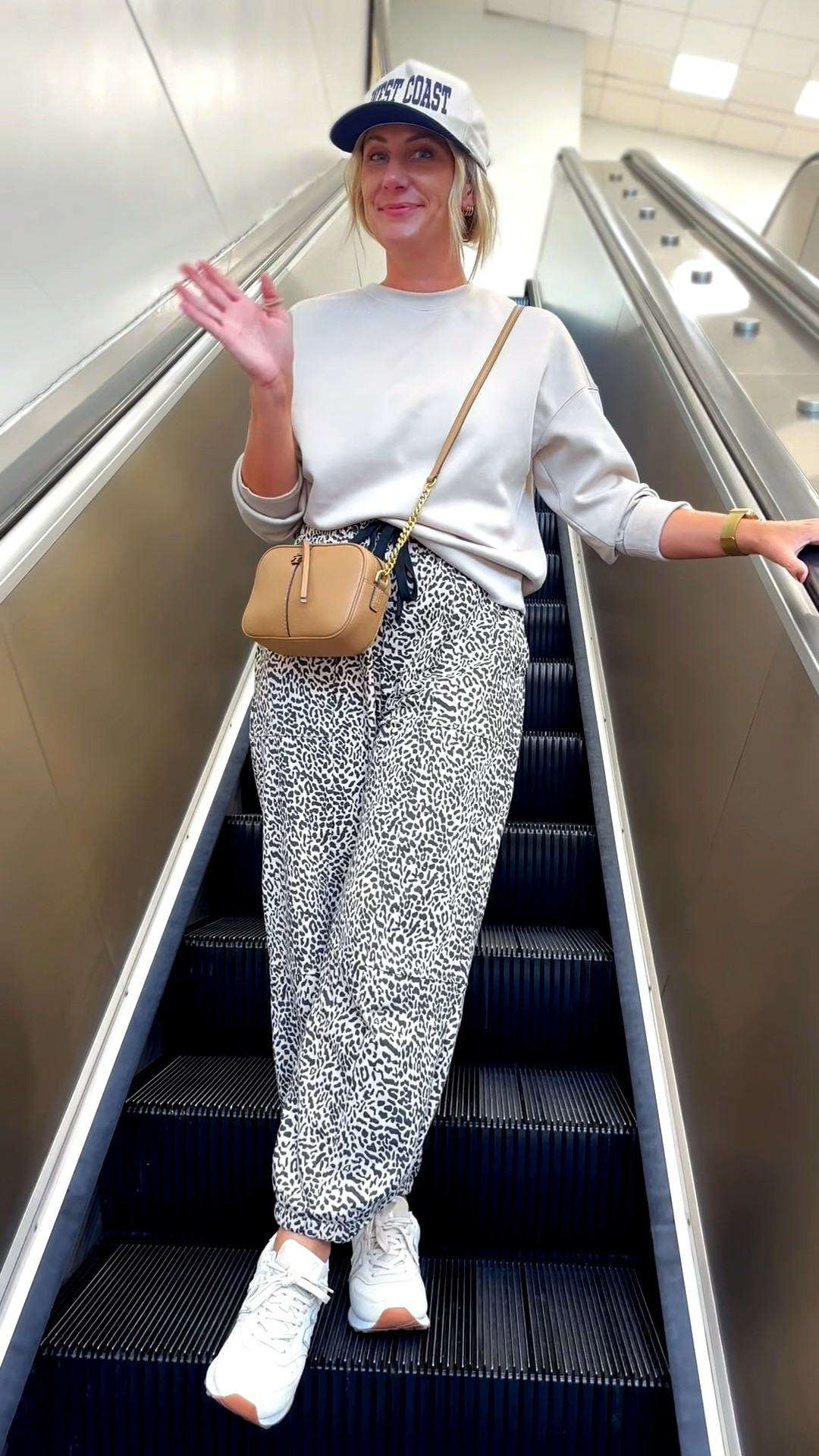 End of travel day energy captured beautifully by Clint on what I assume was a flip phone. 😂 … at least the outfit’s comfy!

#travelday #traveloutfit #leopardjoggers #amazonjoggers #loungewear #truckerhat 

#LTKTravel #LTKStyleTip #LTKOver40