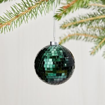 Disco Ball Ornaments - Green | West Elm (US)
