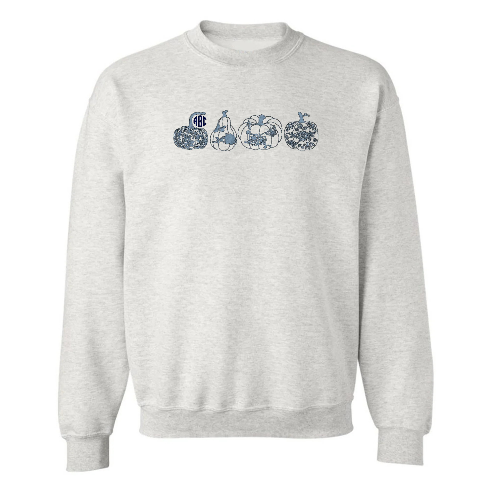 Monogrammed 'Chinoiserie Pumpkin Set' Embroidered Sweatshirt | United Monograms