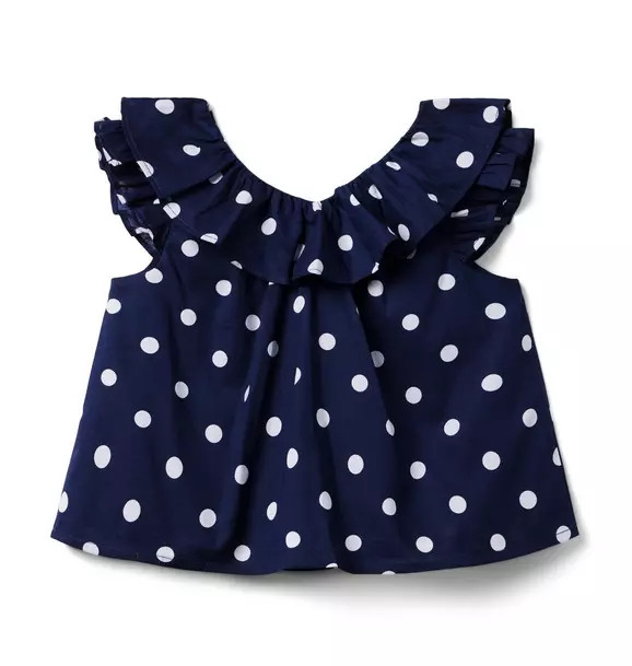 Dot Flutter Sleeve Top | Janie and Jack