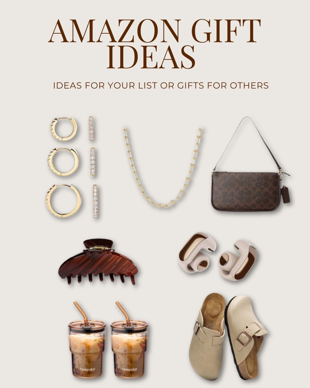 Holiday gift ideas for your wishlist or to give to others! All from Amazon. The coach plaza bag is my fall favorite’ 

#LTKGiftGuide #LTKFindsUnder50 #LTKHoliday