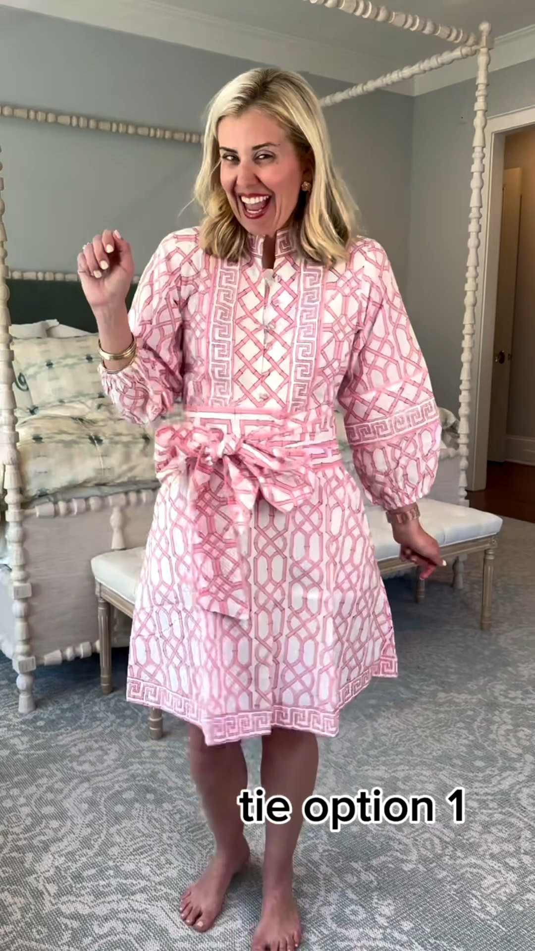 Showing you 3 ways you can style the belt on this gorgeous Sue Sartor dress. Take advantage of the 25% off all FLOUNCE dresses today only with code LUCKY! I wear xs. 

#LTKspring #LTKspringtrends #LTKSaleAlert