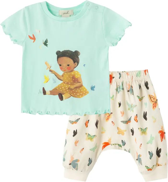 Peek Essentials x Dreamworld Butterfly Graphic Tee & Pants Set | Nordstrom | Nordstrom Canada