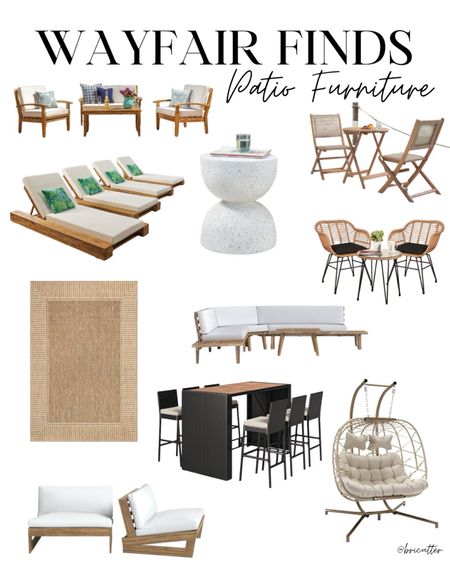 Wayfair patio furniture! 

#LTKhome #LTKSeasonal #LTKparties