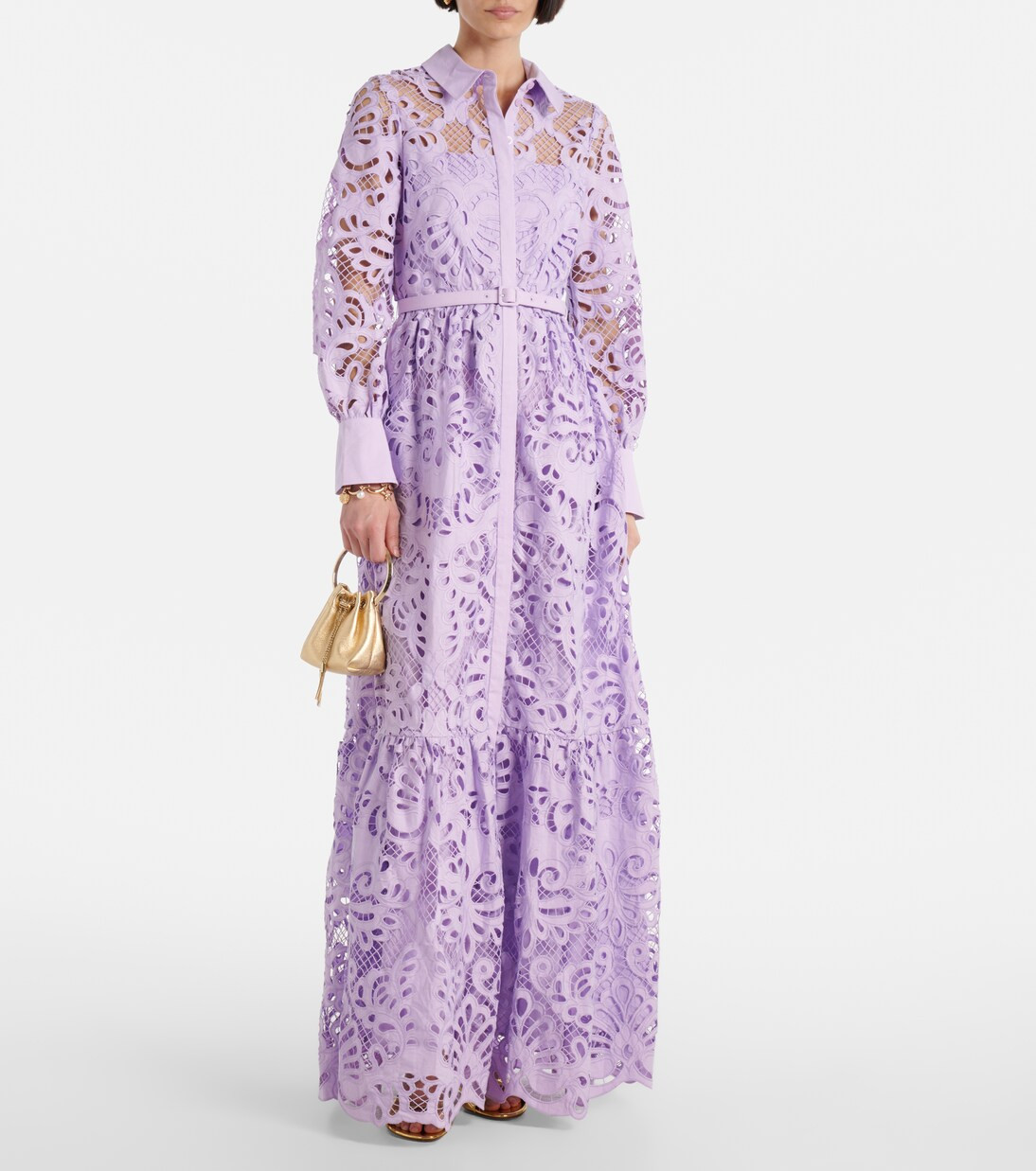 Cotton lace maxi dress | Mytheresa (US/CA)
