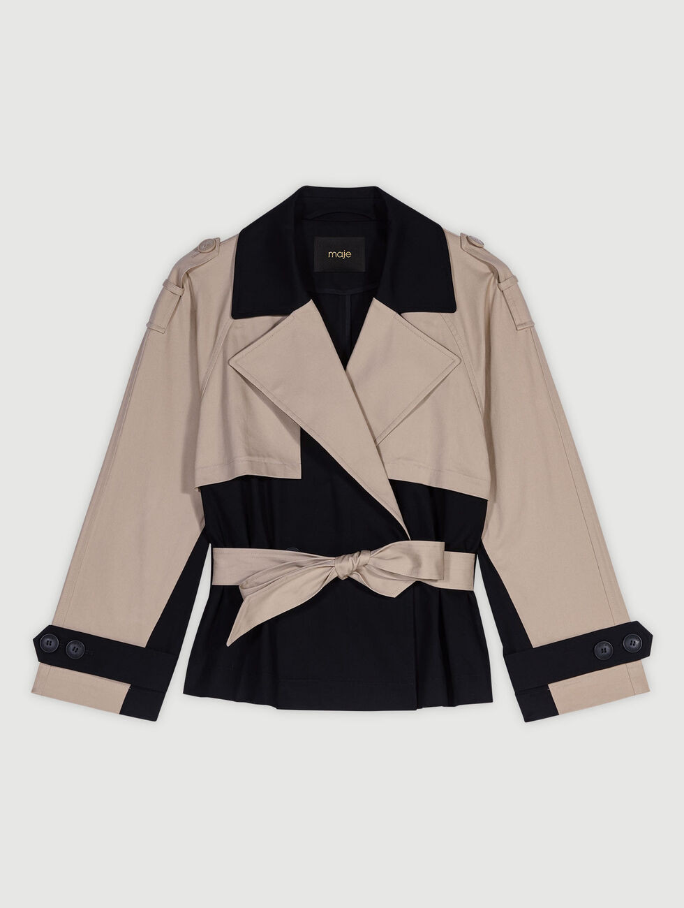 Trench court bicolore | Maje EU
