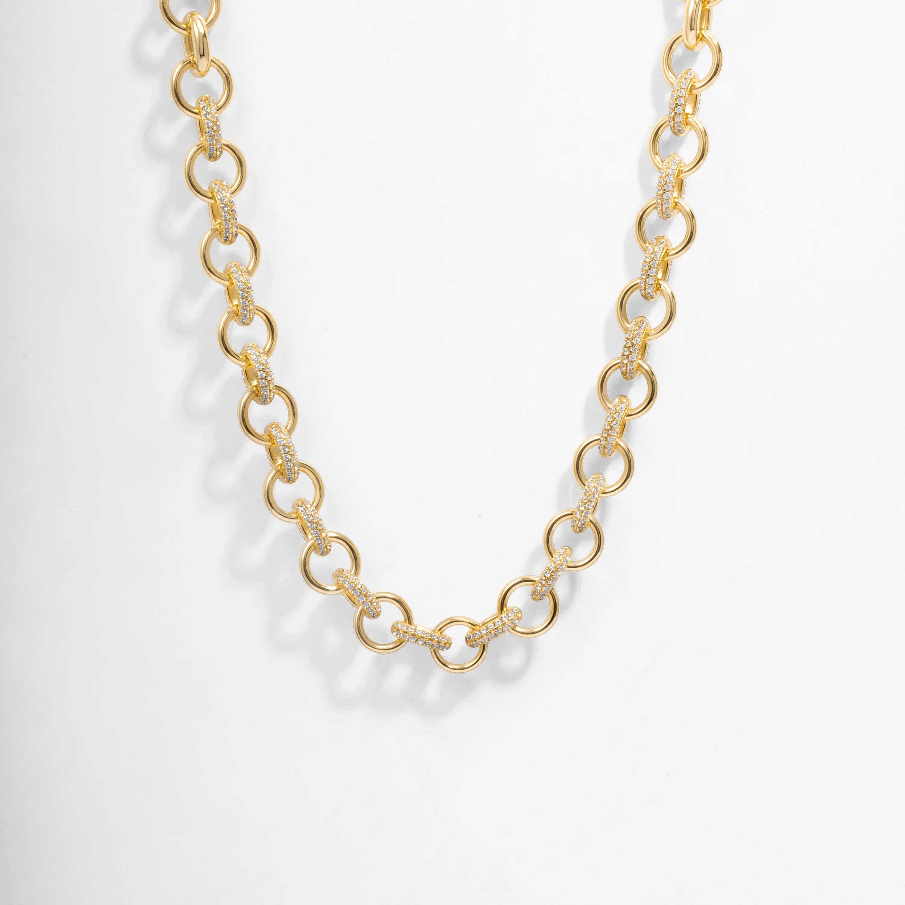 Statement Pave Loop Necklace | Sami Jewels