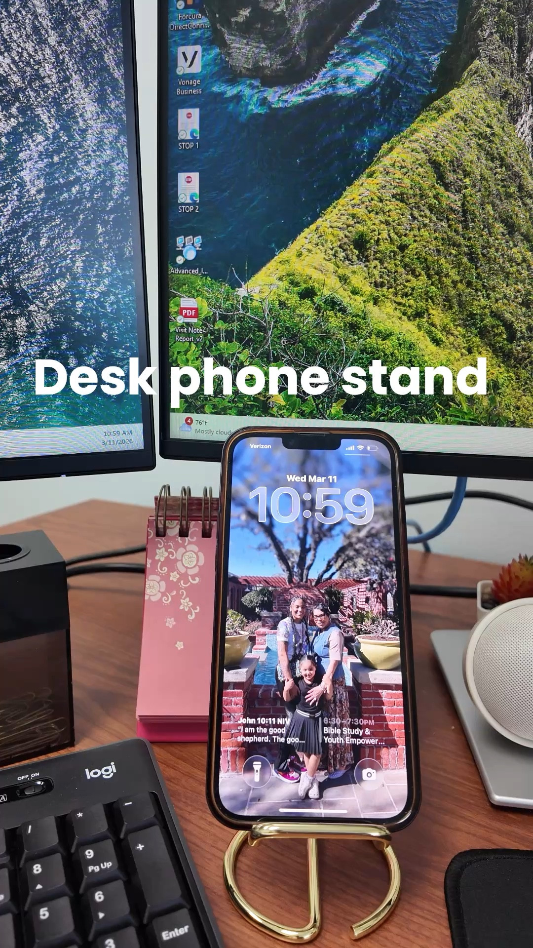 Perfect phone stand for your desk! 