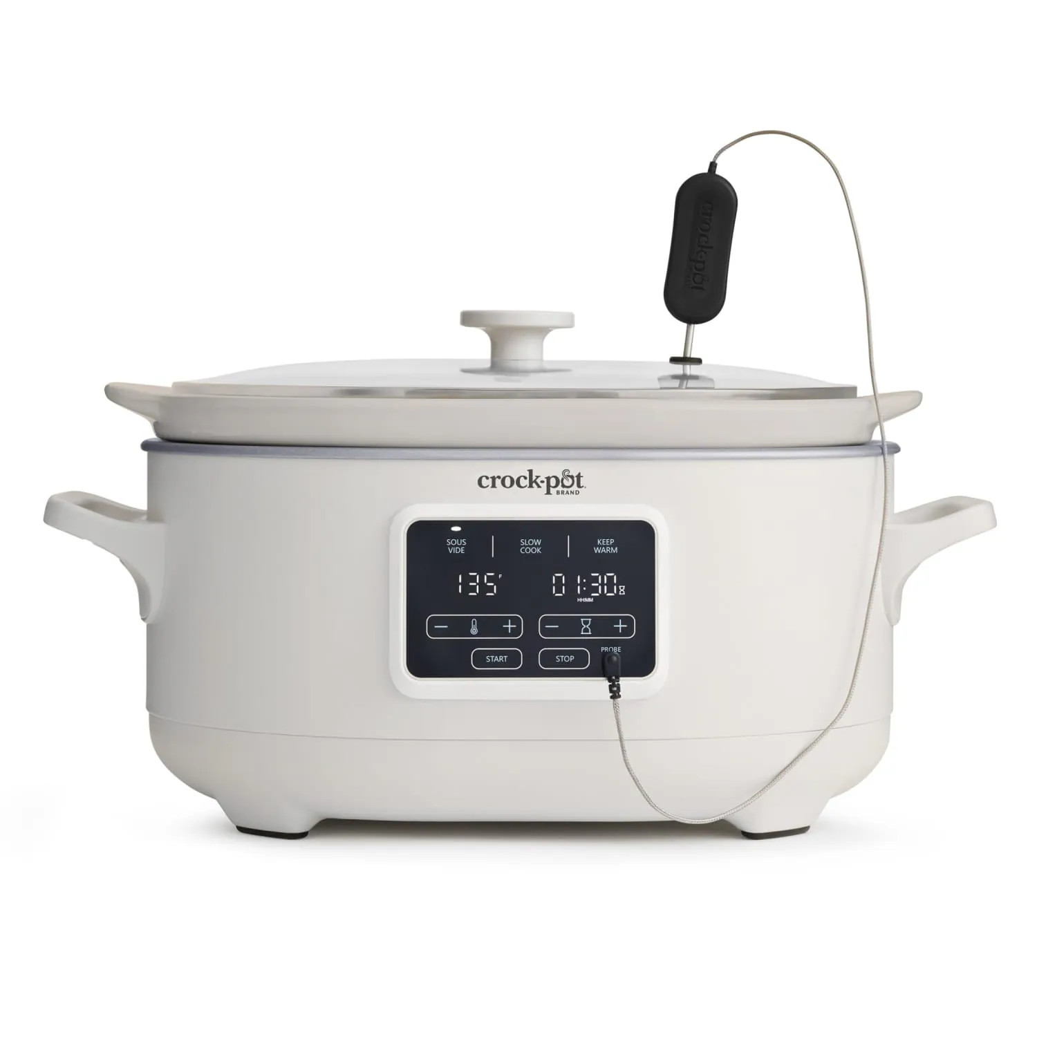 Crock-Pot 6-Quart Programmable Slow Cooker with Sous Vide - Oat Milk in White | 2195312 | Lowe's