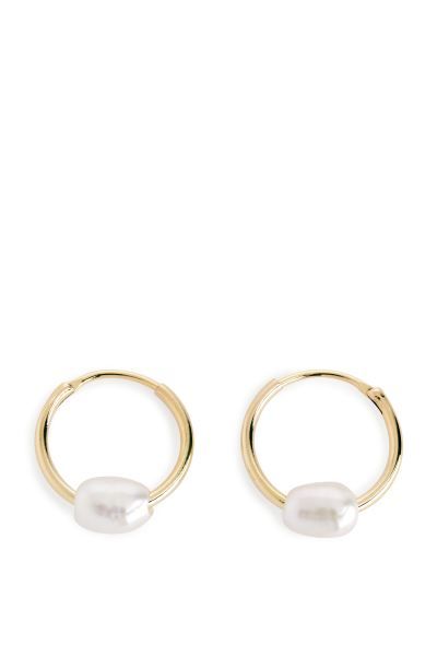 Gold-Plated Pearl Hoops | H&M (UK, MY, IN, SG, PH, TW, HK)