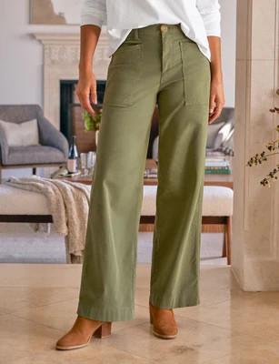 LIMERICK 31" Olive, Italian Peached Twill Olive / 6 | Frank & Eileen