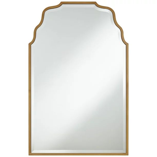 Noble Park Antique Gold 40" x 26" Waved Arch Tall Traditional Wall Mirror - Walmart.com | Walmart (US)