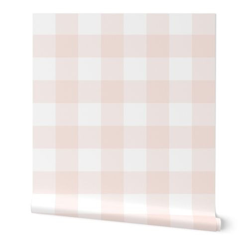Arabesque and White Gingham | Spoonflower