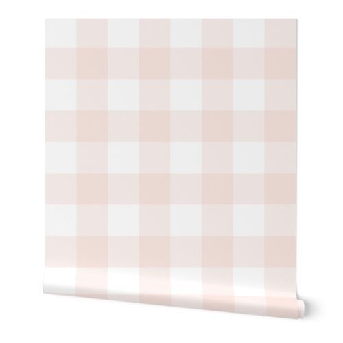 Arabesque and White Gingham | Spoonflower