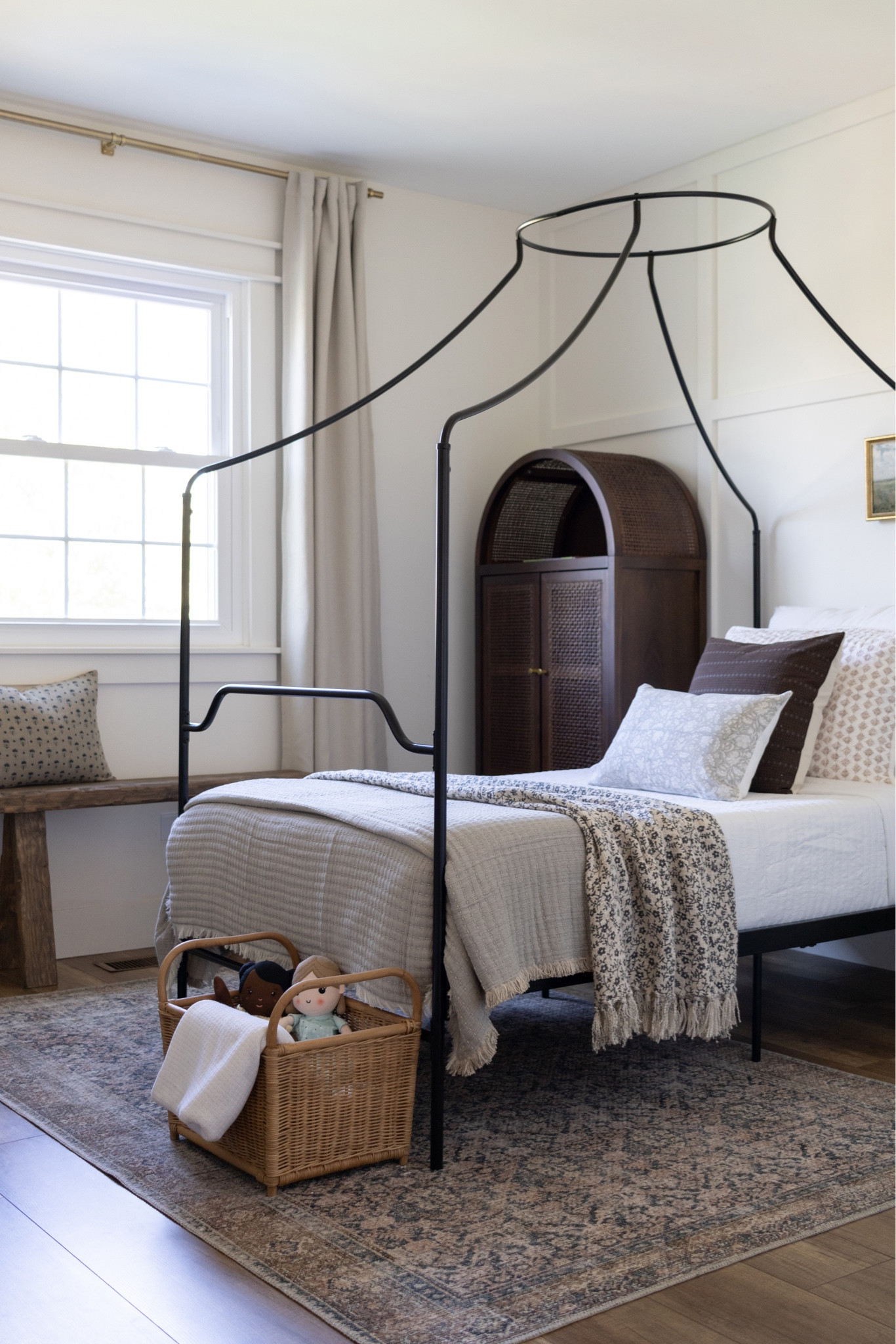 Studio McGee, Target, Home Depot, Wayfair, throw blanket, throw pillow, canopy bed, arch cabinet, loloi rug, curtains, blackout curtains, curtain rod, tj maxx, pottery barn, Amazon home, kids bedroom, girl bedroom, kids furniture 

#LTKhome #LTKunder100 #LTKkids