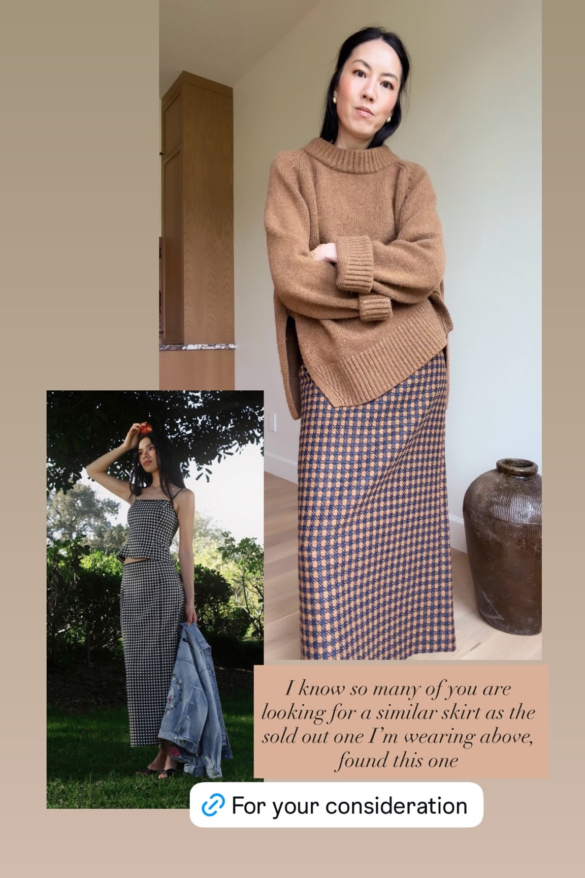 Gingham Cotton & Linen Blend Maxi Skirt on sale and under $100. 

#classicstyle
#summerskirt
#summeroutfit
#matchingset
#ginghamskirt

#LTKootd #LTKSeasonal #LTKgrwm