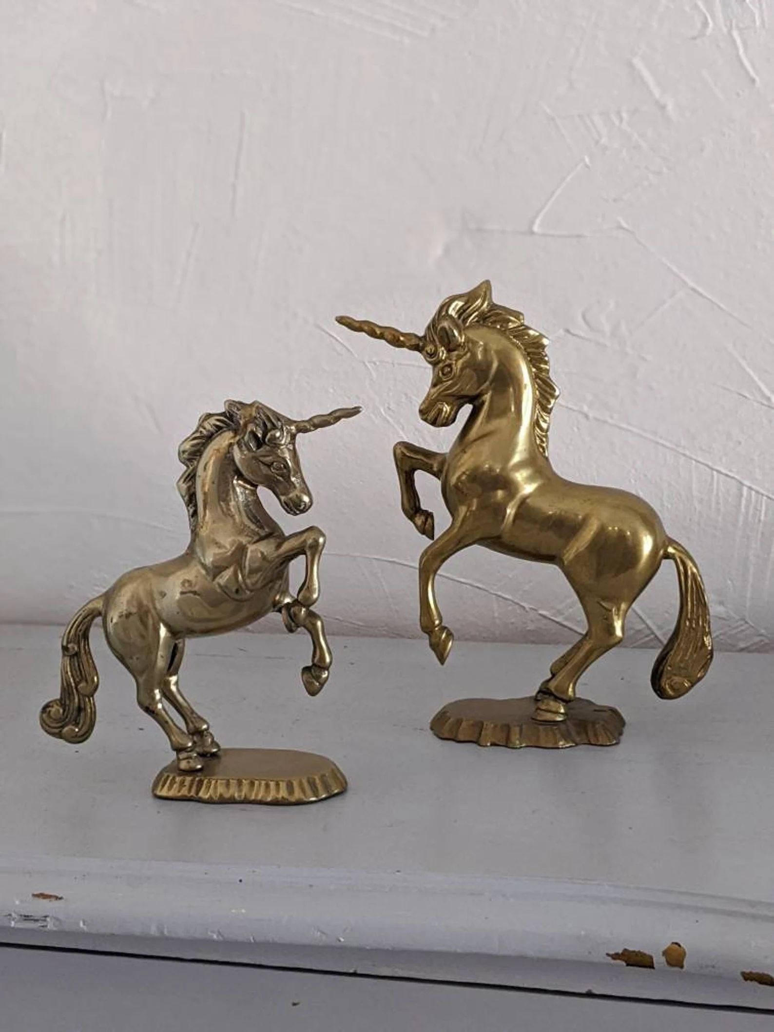 Vintage Brass Unicorns  Antique Brass Unicorn Figurine  | Etsy | Etsy (US)
