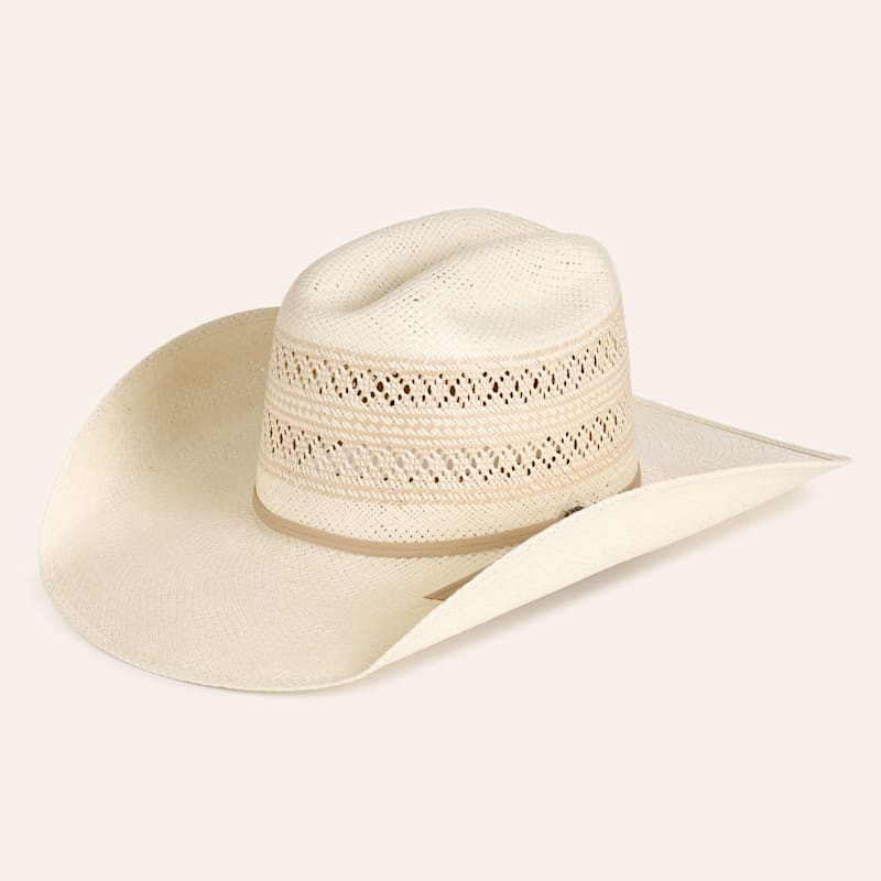 Cavender's Ivory Cattleman Crown Double Vented Straw Cowboy Hat | Cavender's