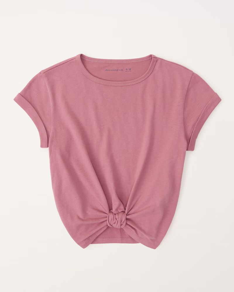 girls essential knot-front tee | girls | Abercrombie.com | Abercrombie & Fitch (US)