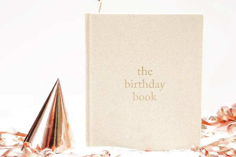 Birthday Book for First Birthday Gift | New Baby Memory Book | Unique Baby Shower Gift to New Mom... | Etsy (US)