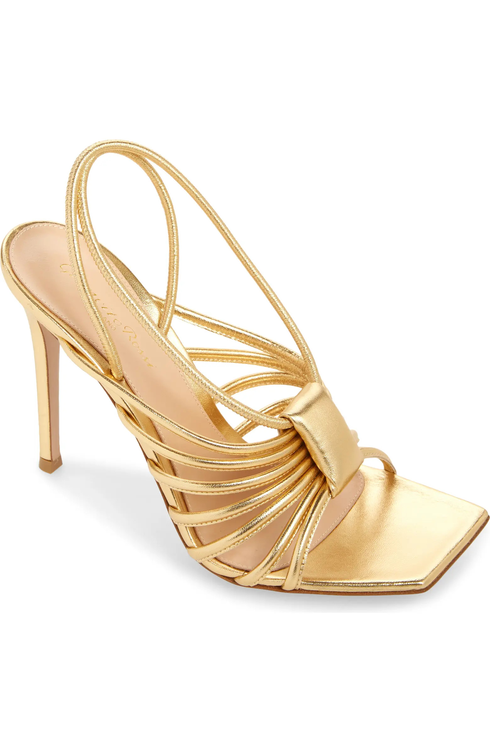 Metallic Cage Sandal (Women) | Nordstrom