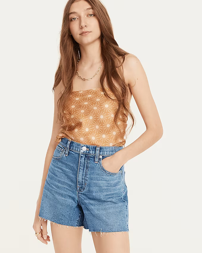 High-rise denim short in Juniper wash | J. Crew US