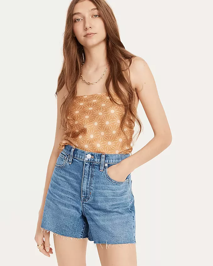 High rise denim short in Juniper curated on LTK