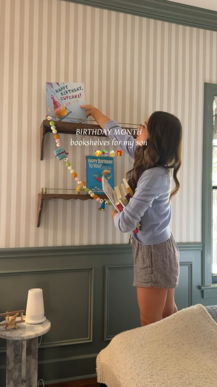 Emmett's birthday book shelves are up 🥳🥹 can't believe he is going to be 5!!!

#LTKKids #LTKmomlife #LTKHome